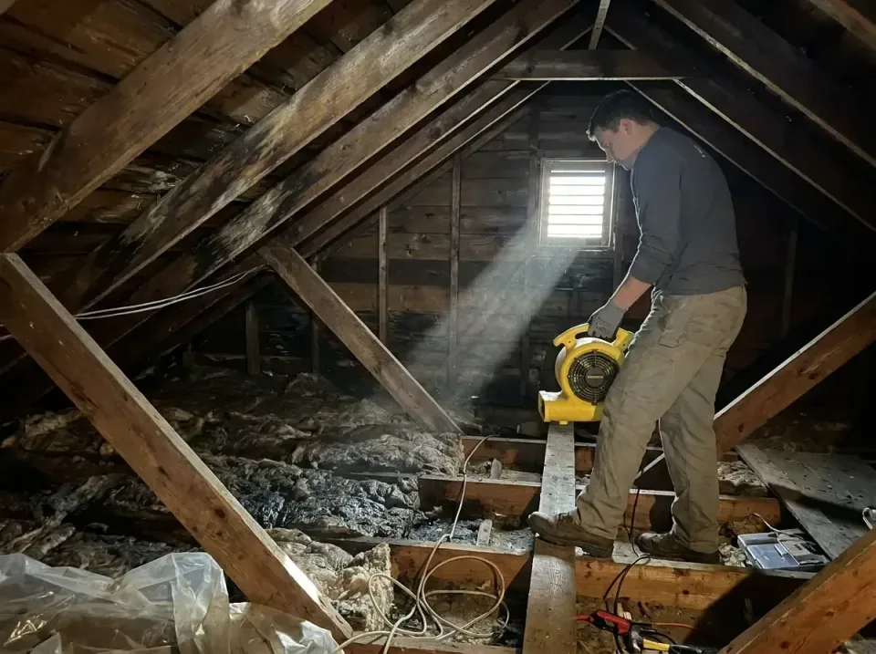 attic-water-damage-drying-proc-007 — frequently asked questions, Emergency Water Extraction & 24/7 Flood Response in Bixby,…